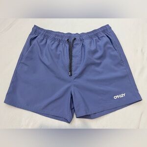 Oakley Hydrolix Regular Fit Men's Purple / Blue  Swim Trunks w Pockets Size XL